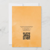 Invitation Tropical Floral Beach QR Code RSVP Mariage (Dos)