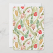 Invitation Tropical Floral & Botanical Plants Bat Mitzvah (Dos)