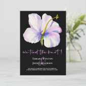 Invitation Tropical Floral Mariage Nuptial A Peine Mariés Pla (Debout devant)