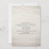 Invitation Tropical Floral White Brick Multi Photo Graduation (Dos)