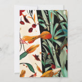 Invitation Tropical Glam 30e Anniversaire Couleur Moderne Aud (Dos)