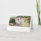 Invitation Tropical Gold Monstera Palm Photo QR Code Wedding (Devant)