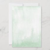 Invitation Tropical Green et Gold Frame Baby shower par courr (Dos)