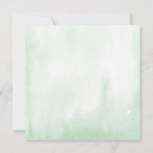 Invitation Tropical Green et Gold Frame Baby shower par courr (Dos)