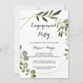 Invitation Tropical Green Feuilles (Devant)