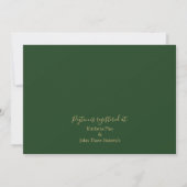 Invitation Tropical Green & Gold Bridal Luncheon douche (Dos)