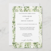Invitation Tropical Green Ivy Mariage (Devant)