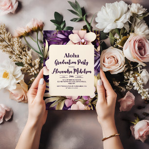 Invitation Tropical Hawaiian Luau Graduation Party