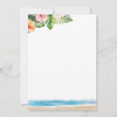 Invitation Tropical Hawaiian Merry Little Christmas Luau (Dos)