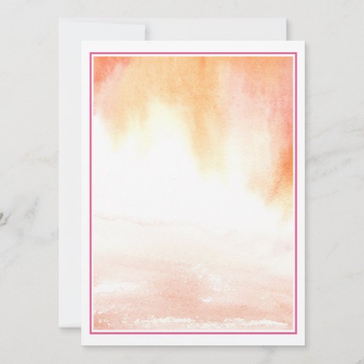 Invitation Tropical Hot Pink Freesia (Dos)