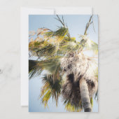 Invitation Tropical Island Palm Tree Sweet 16 Anniversaire (Dos)