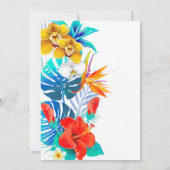 Invitation Tropical 'JE FAIS UN BBQ' Shower de Couple (Dos)