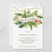 Invitation Tropical jungle sweet 16 fêtes (Devant)