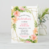 Invitation Tropical Jungle with Foliage Bridal Shower (Debout devant)