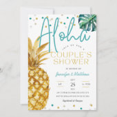 Invitation Tropical Luau Plage Aloha Été Fête de couples de m (Devant)