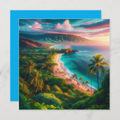 Invitation Tropical Maui Island Paradise (Devant / Derrière)