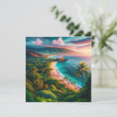 Invitation Tropical Maui Island Paradise (Debout devant)