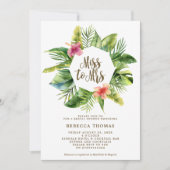 Invitation Tropical Miss to Mme bridal (Devant)