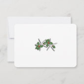 Invitation Tropical Noël Petite étoile de mer Holly Mariage (Dos)