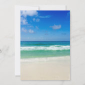 Invitation Tropical Ocean Waves Photo Elegant Beach Wedding (Dos)