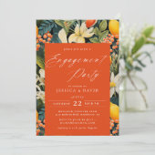 Invitation Tropical Orange Paradise (Debout devant)