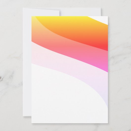 Invitation Tropical Orange Rose ombragé Flux horizontaux (Dos)