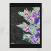 Invitation ‘Tropical Orchid’ Painting on a Small-Scale Print  (Devant)