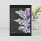 Invitation ‘Tropical Orchid’ Painting on a Small-Scale Print  (Debout devant)