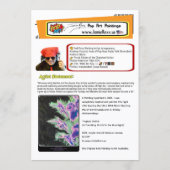 Invitation ‘Tropical Orchid’ Painting on a Small-Scale Print  (Dos)