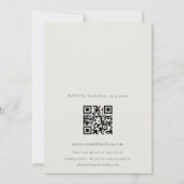 Invitation Tropical Palm Beach Shack Mariage QR Code RSVP (Dos)