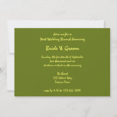 Invitation Tropical Palm Post Mariage Brunch (Dos)