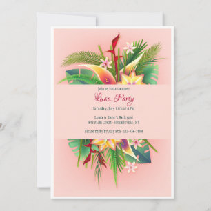 Invitation Tropical Party