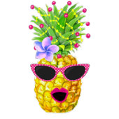 Invitation Tropical Personalized Singing Lady Pineapples