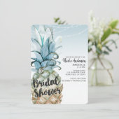 Invitation Tropical Pineapple & Guirlande Lumineuse Enterreme (Debout devant)