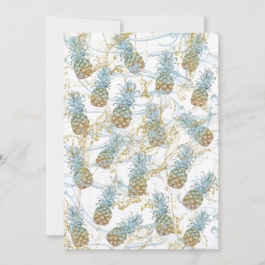 Invitation Tropical Pineappy Splash Graduation Party (Dos)