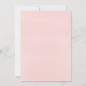 Invitation Tropical Rose Floral Script moderne Brunch nuptial (Dos)