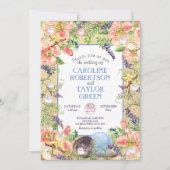 Invitation Tropical Sandy Beach Rose Seashell Pearl Mariage (Devant)