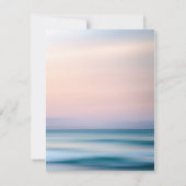 Invitation Tropical Sandy Beach & Seashells Réception de mari (Dos)