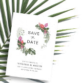 Invitation Tropical Sauver La Date