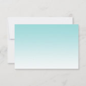 Invitation Tropical Sea Shell Blue Ombre Sweet 16 RSVP (Dos)