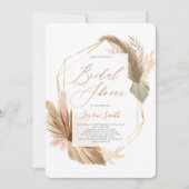 Invitation Tropical séché feuillage nuptiale (Devant)