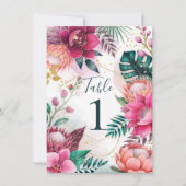 Invitation Tropical Stardust Garden Floral Paradise Wedding (Devant)