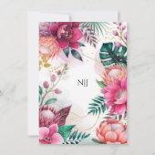Invitation Tropical Stardust Garden Floral Paradise Wedding (Dos)