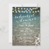 Invitation Tropical Starfish Beach Mariage (Devant)
