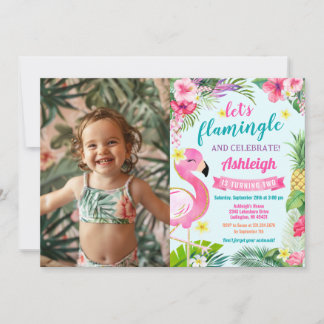 Invitation Tropical Summer 2nd Birthday