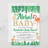 Invitation Tropical Summer Beach Luau Boys Baby shower (Devant)
