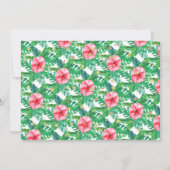 Invitation Tropical Summer Beach Luau Girl Photo 2e anniversa (Dos)