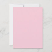 Invitation Tropical Sunrise Rose Orange Clair Assise de Table (Dos)