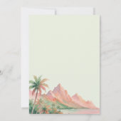 Invitation Tropical Sunset Island Beach Watercolor Wedding (Dos)