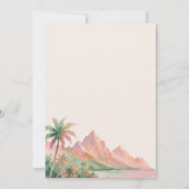 Invitation Tropical Sunset Island Beach Watercolor Wedding (Dos)